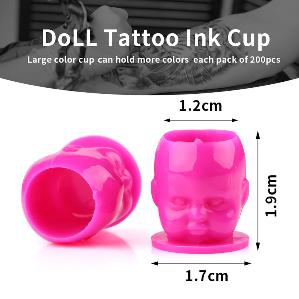 50pcs Plastic Disposable Tattoo Ink Cups